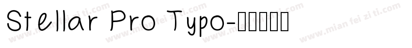 Stellar Pro Typo字体转换